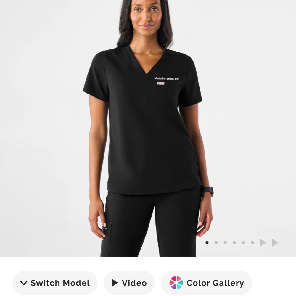 Figs Catarina scrub Top